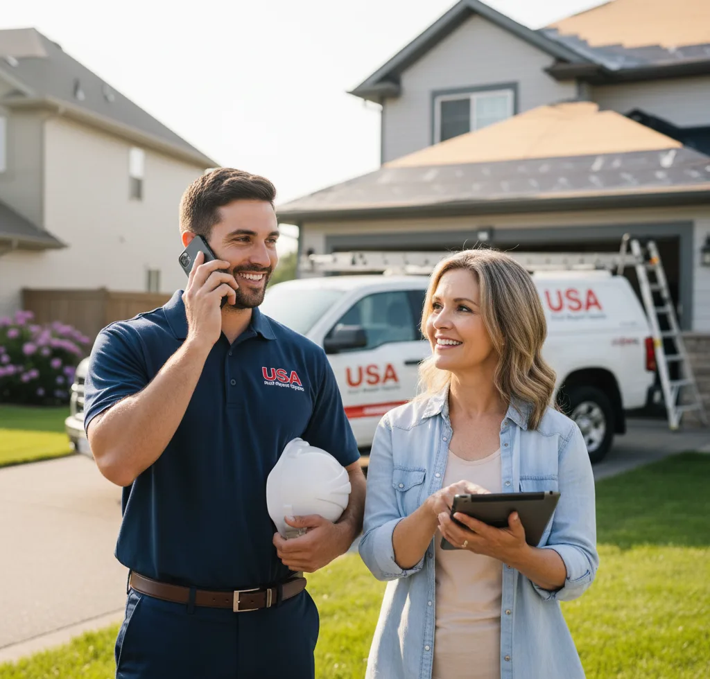 USA Roof Repair Experts customer support in Raphine